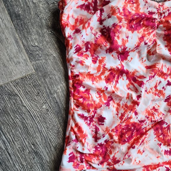 NWT Time and Tru Women’s and Plus One Piece Tie Shoulder Swimsuit Size 2x 22/24 - Picture 4 of 5